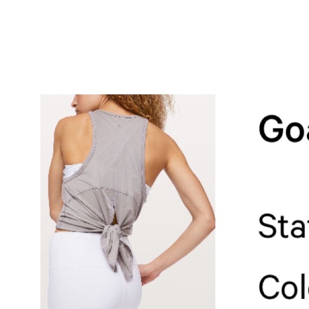 Lululemon Goal Up Tank Top